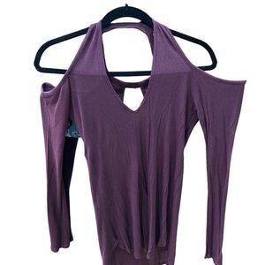 Purple Strappy Peek-A-Boo Shoulder